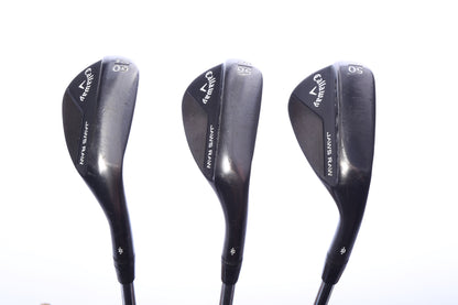 Used Callaway JAWS Raw Black Plasma Wedge Set - Right-Handed - 50*, 56*, 60* - Wedge Flex