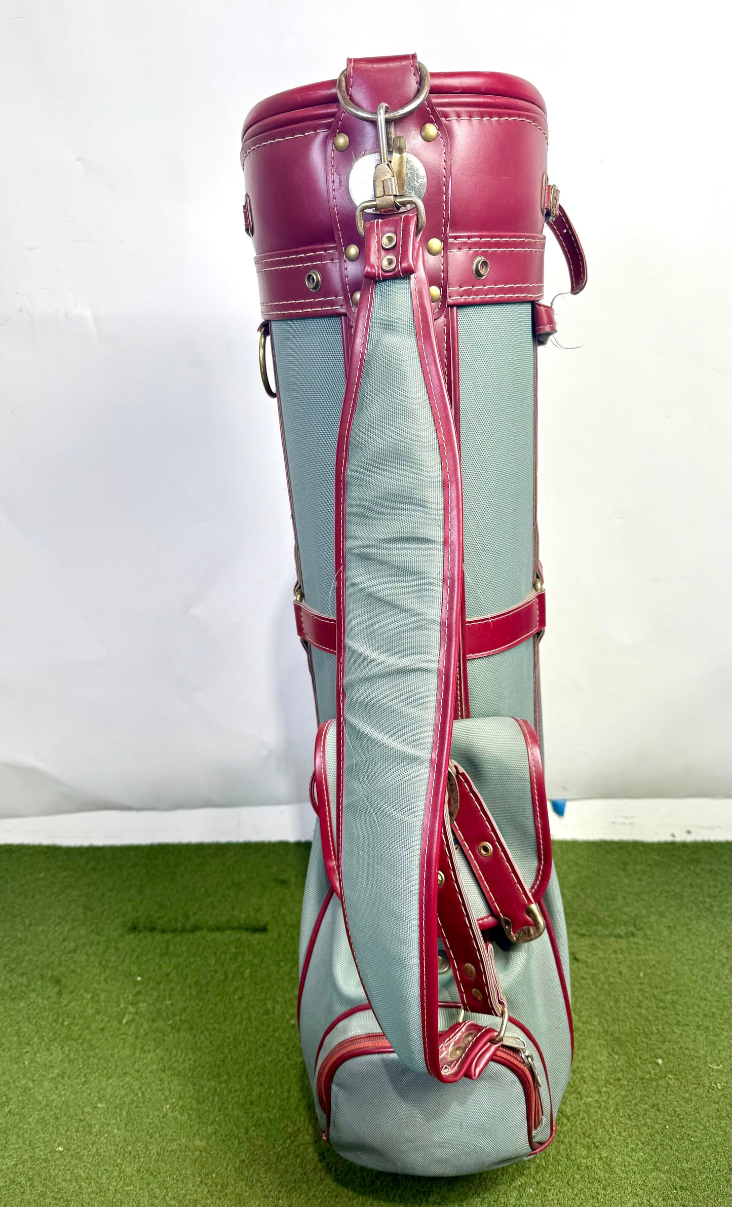 Maxfli Golf Bag - 5 pockets and 3 dividers. Green and Red.-Next Round