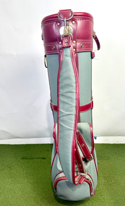 Maxfli Golf Bag - 5 pockets and 3 dividers. Green and Red.-Next Round