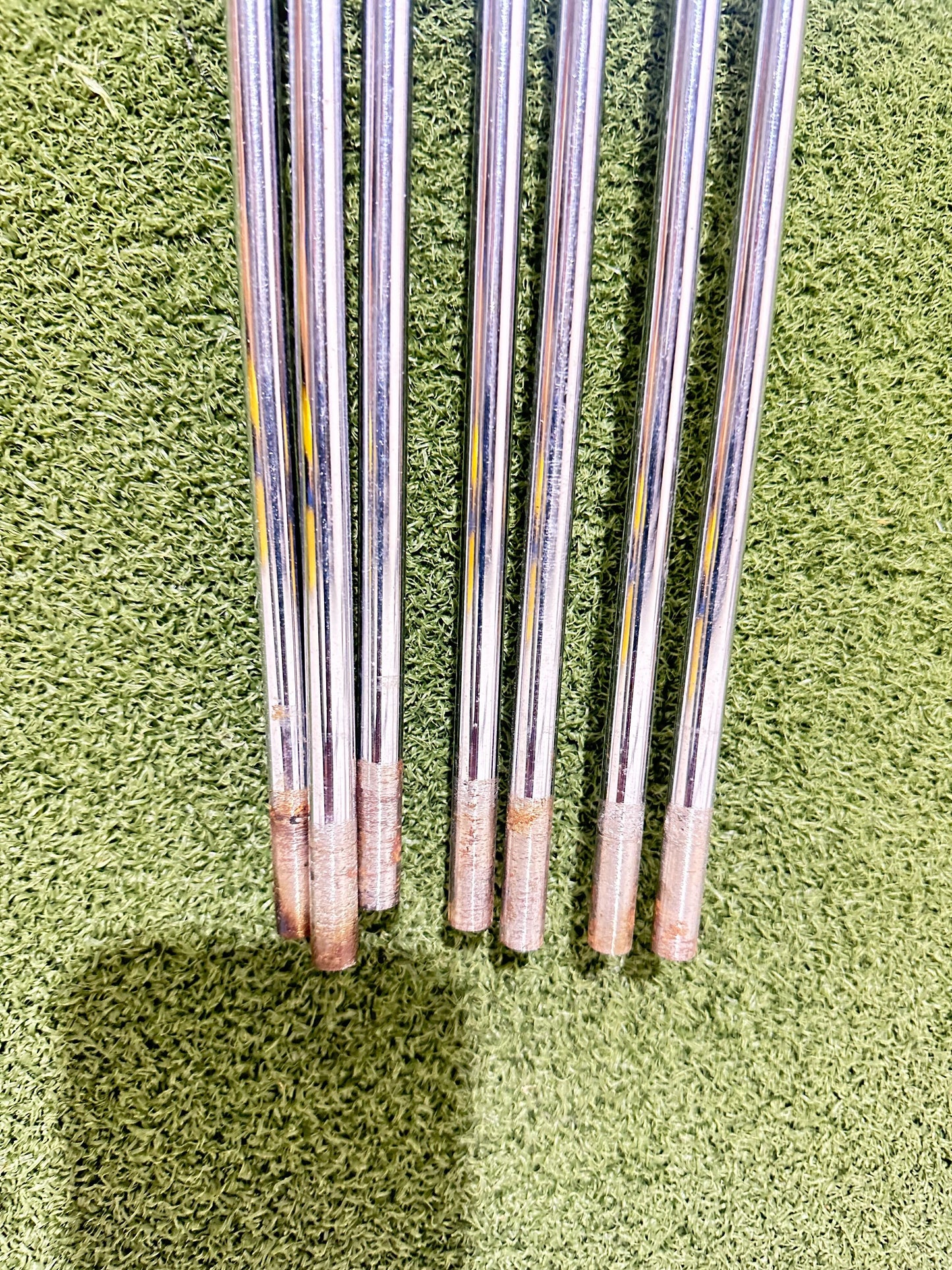 Lot of 7 Golf Shafts - Various Lengths, Flexes, and Brands-Next Round
