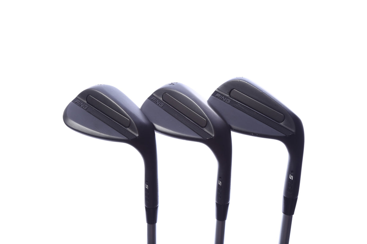 Used Ping s259 Midnight Wedge Set - Right-Handed - 50*, 54*, 58* - Variable Flex