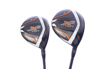 Used Callaway X2 Hot Deep Wood Set - Right-Handed - 3W, 5W - Regular Flex