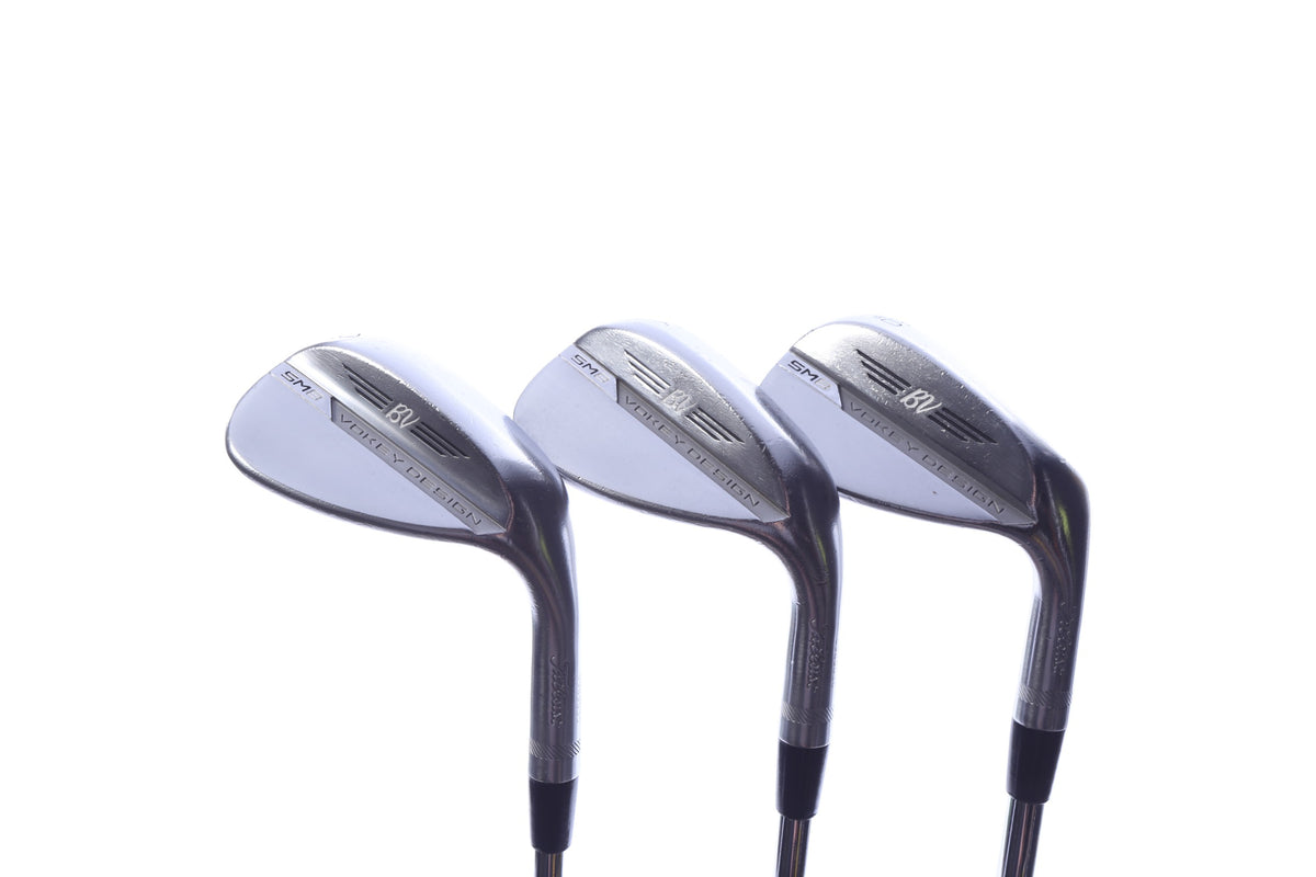 Used Titleist Vokey SM8 Tour Chrome Wedge Set - Right-Handed - 50*, 54*, 60* - Regular Flex