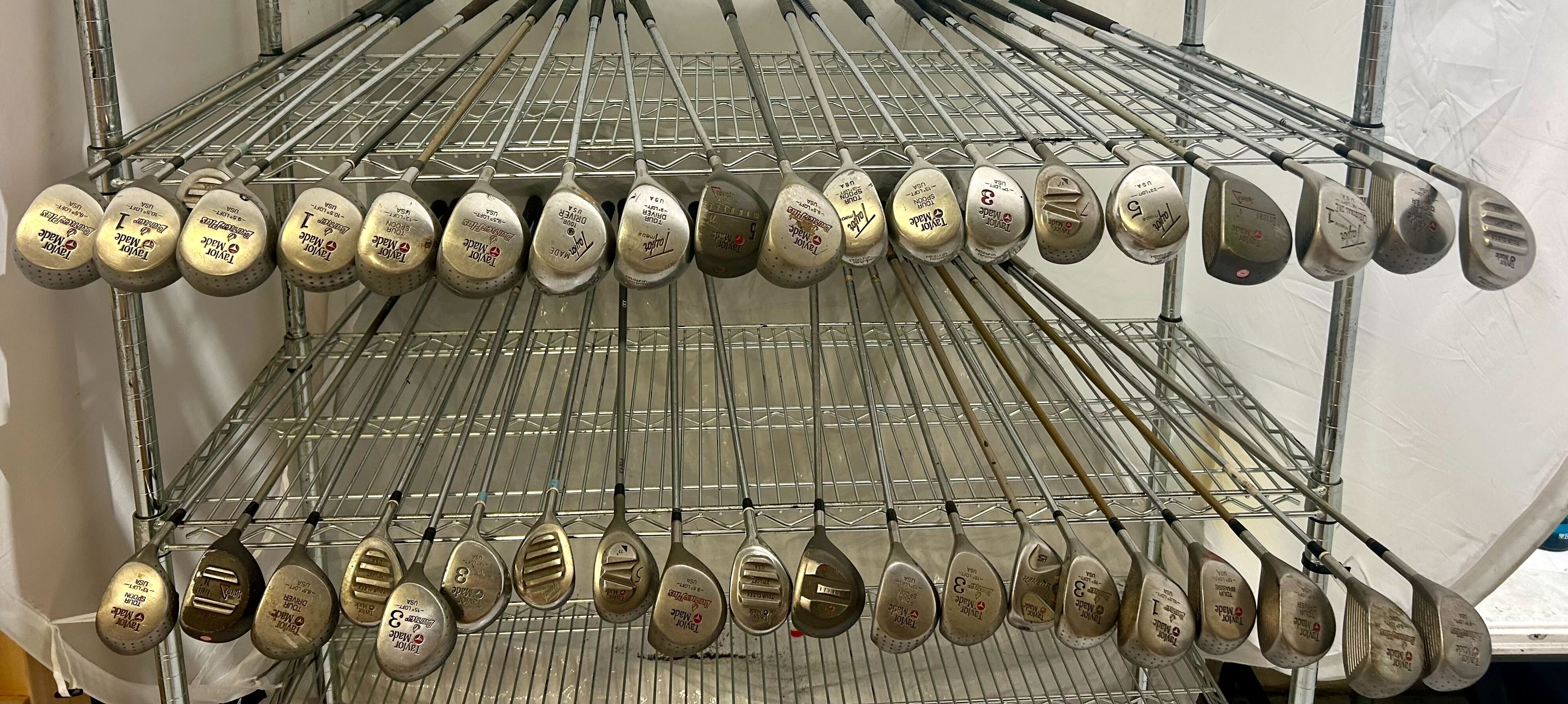 Wholesale Lot of 40 Golf Clubs - Taylormade Assorted Drivers and Fairway Woods-Next Round
