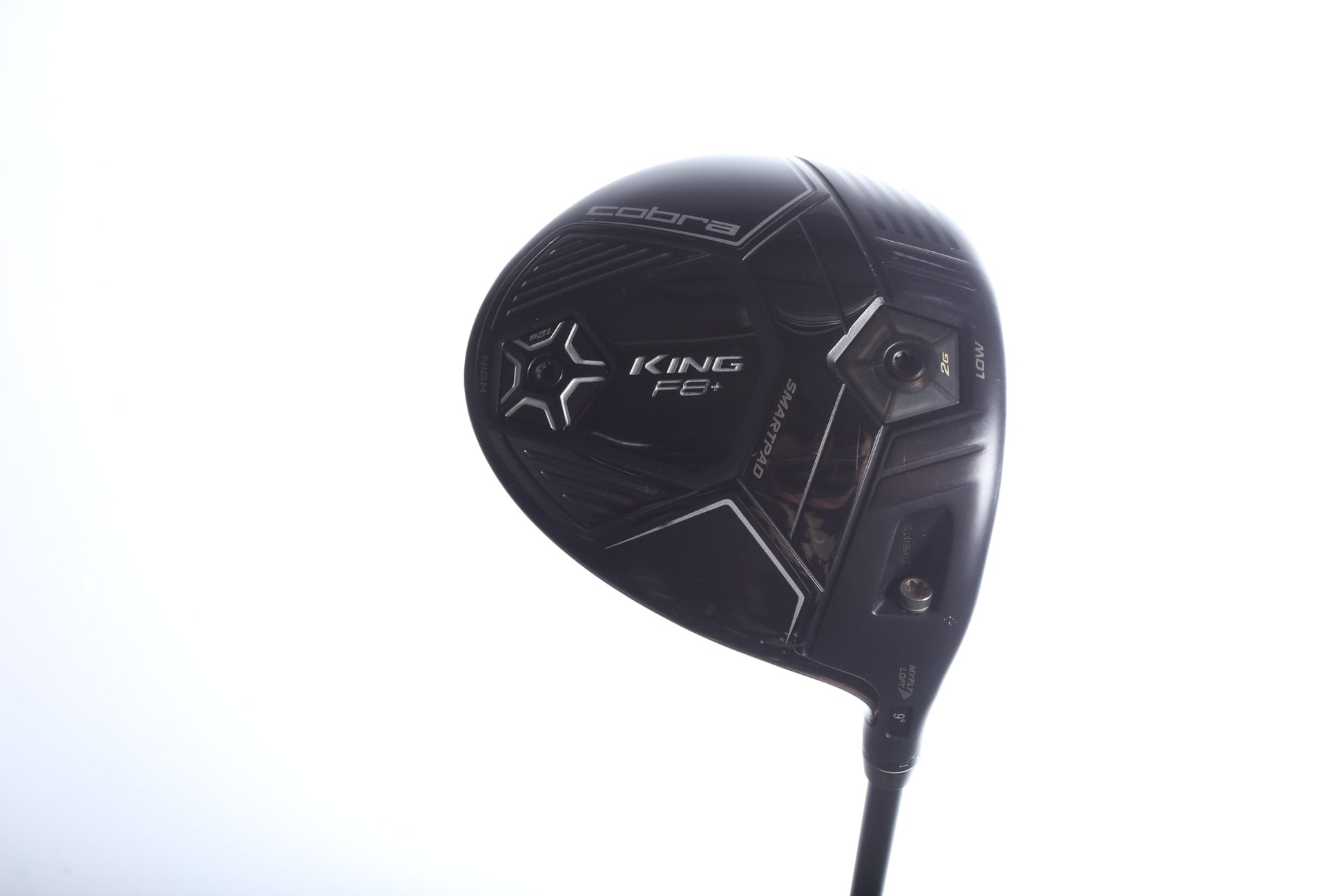 Used Cobra King F8+ 9.5* Black Demo Driver - 9 Degrees - Stiff Flex Aldila NV - Right-Handed-Next Round