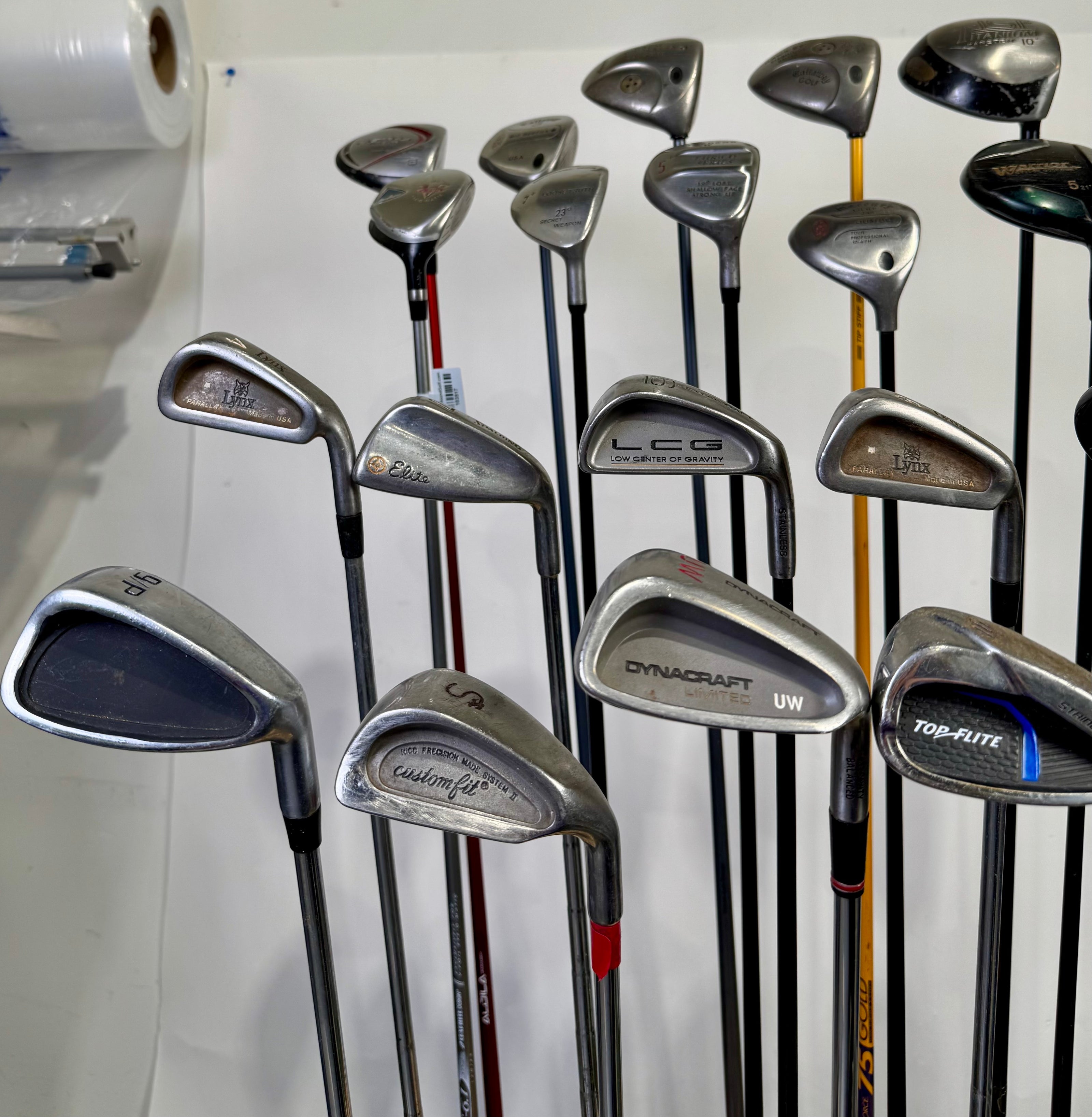 Wholesale Lot of 24 Drivers, Fairway Woods, Hybrids, And Single Irons.-Next Round
