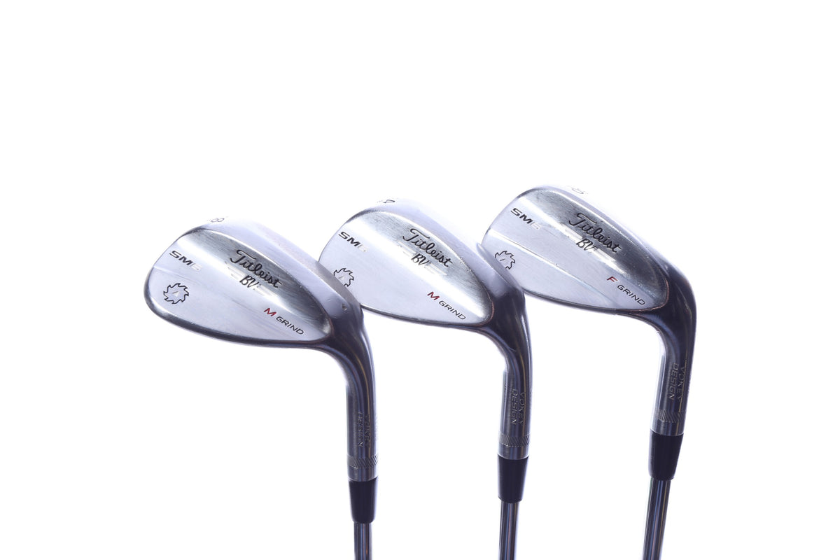 Used Titleist Vokey SM6 Tour Chrome Wedge Set - Right-Handed - 50*, 54*, 58* - Wedge Flex