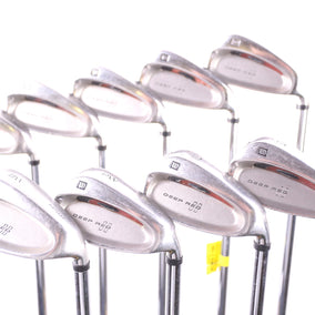 Used Wilson DEEP RED II DISTANCE Iron Set - Right-Handed - 3-PW & SW - Regular Flex-Next Round
