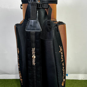 Vintage TaylorMade Burner Cart Bag - Tan and Black - 7 Pockets 5 Dividers-Next Round