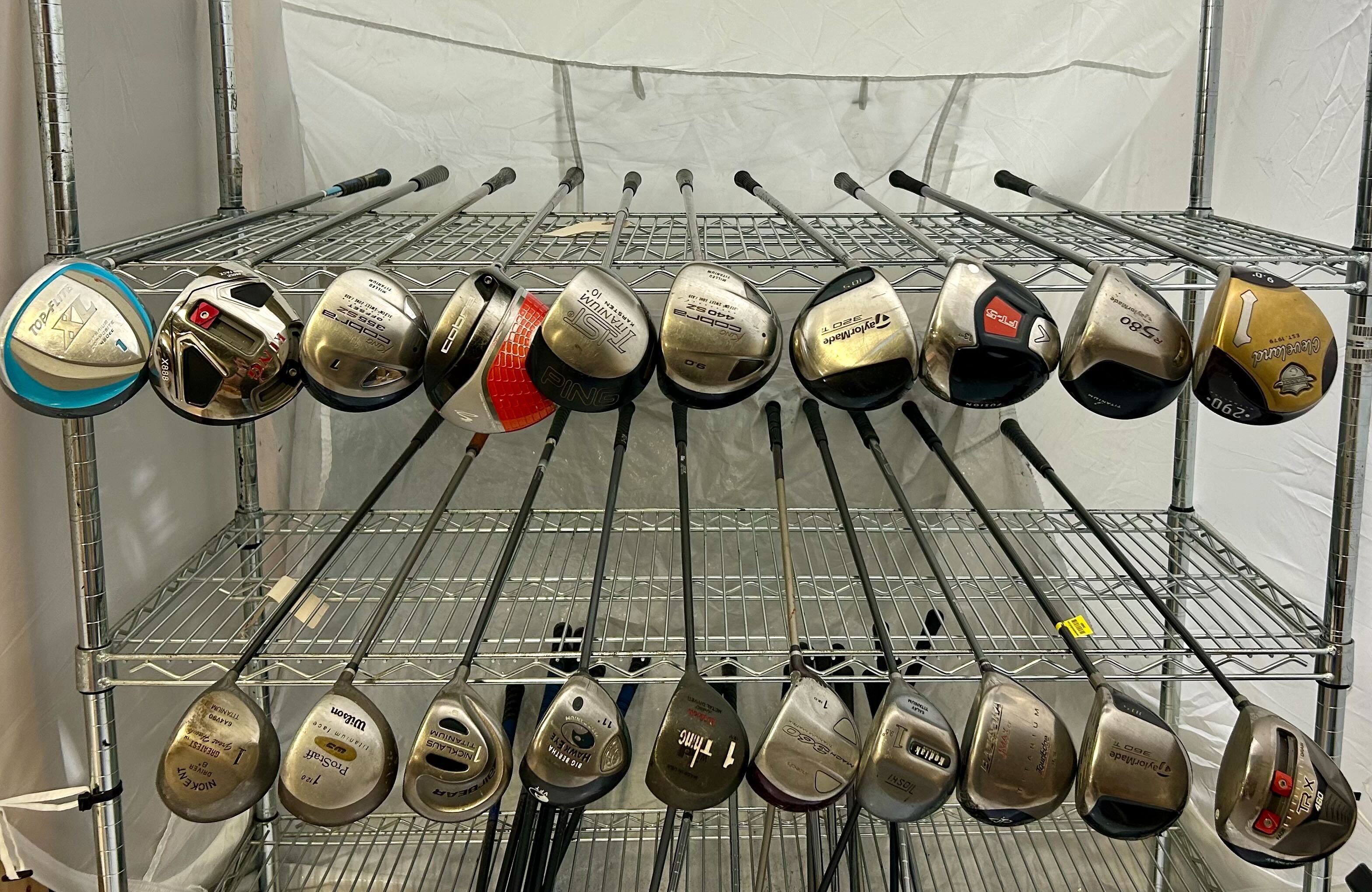 Wholesale Lot of 20 Golf Clubs - Assorted Drivers-Next Round