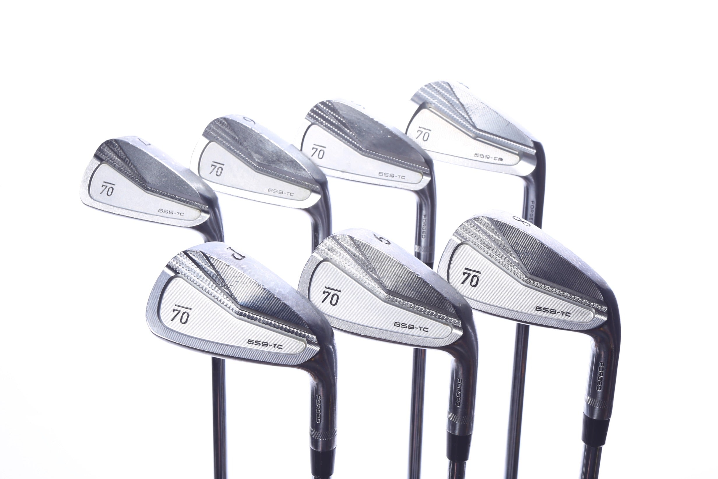 Used Sub 70 659 TC Forged Satin Iron Set - Right-Handed - 4-PW - Stiff Flex-Next Round