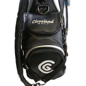 Cleveland Black/Silver Staff Bag 6 Dividers 7 Pockets Rain Cover
