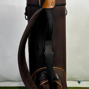 Pro Select Golf Bag - 10 Dividers 3 Pockets- Brown and Tan-Next Round
