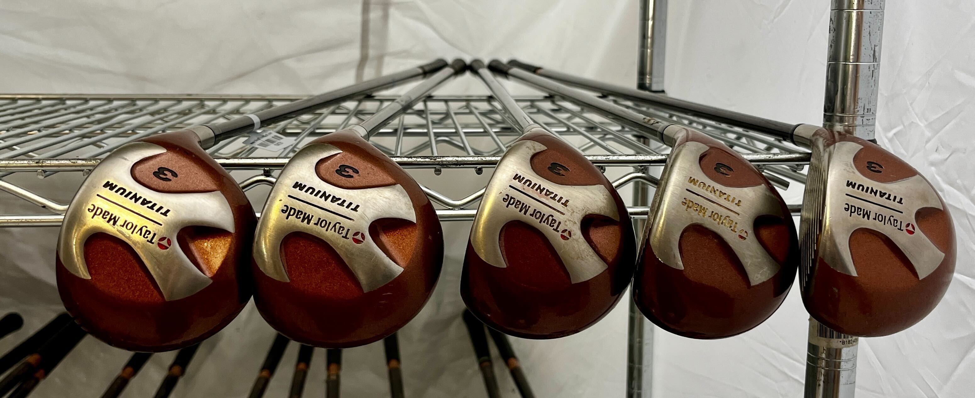 Wholesale Lot of 30 Golf Clubs - TaylorMade Titanium Fairway Woods-Next Round