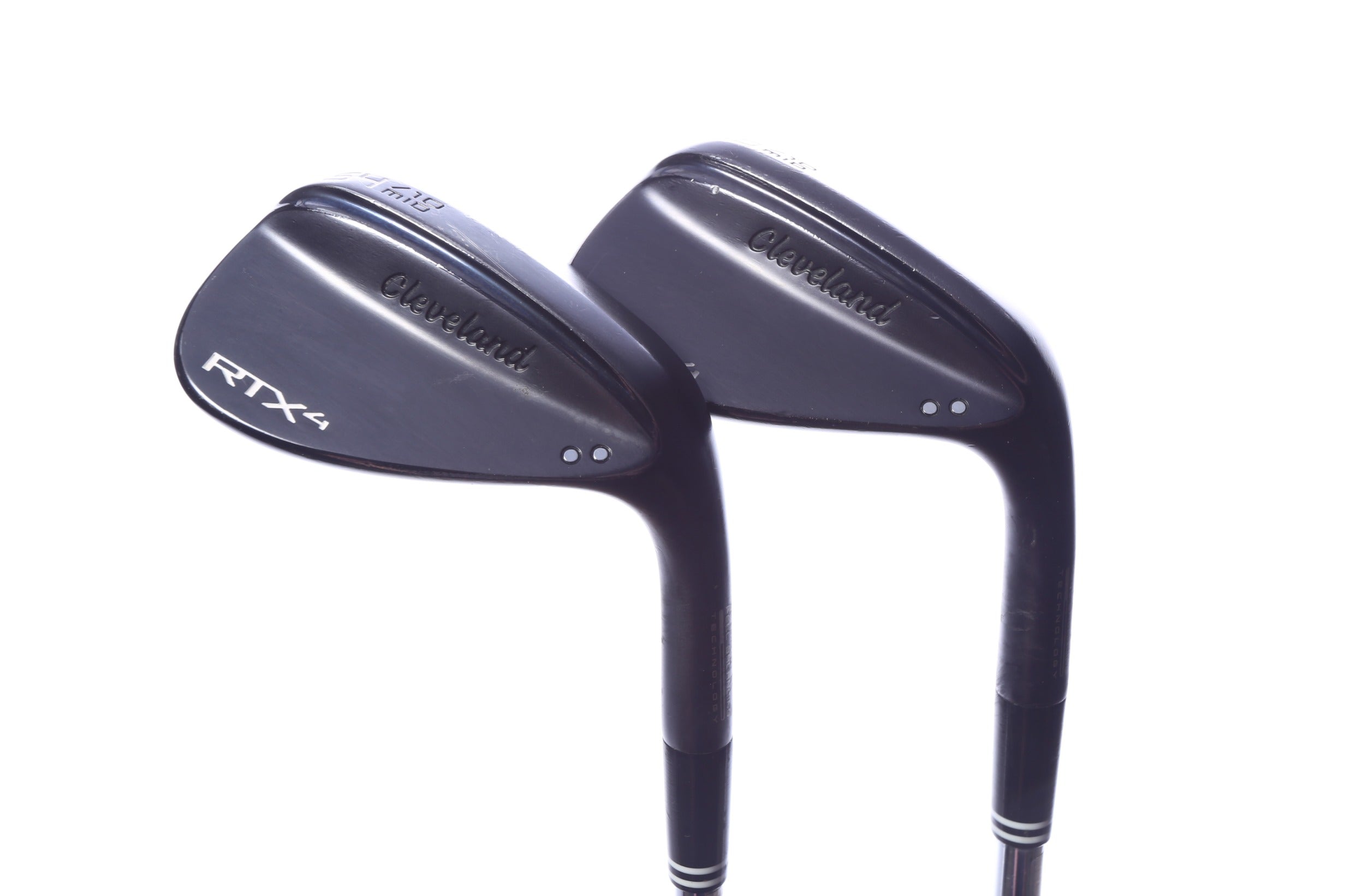 Used Cleveland RTX-4 Black Satin Wedge Set - Right-Handed - 50*, 54* - Stiff Flex