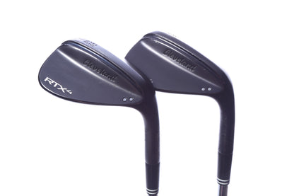 Used Cleveland RTX-4 Black Satin Wedge Set - Right-Handed - 50*, 54* - Stiff Flex