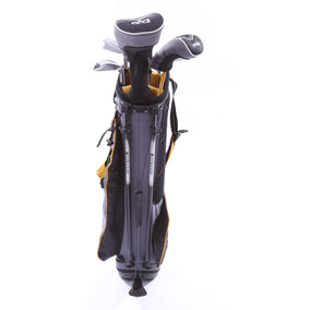 Used Us Kids Golf U/L 63 Grey/Gold Kids Set - Left-Handed - 1W, HY, 6, 8, PW, SW(56*) - Youth Flex-Next Round