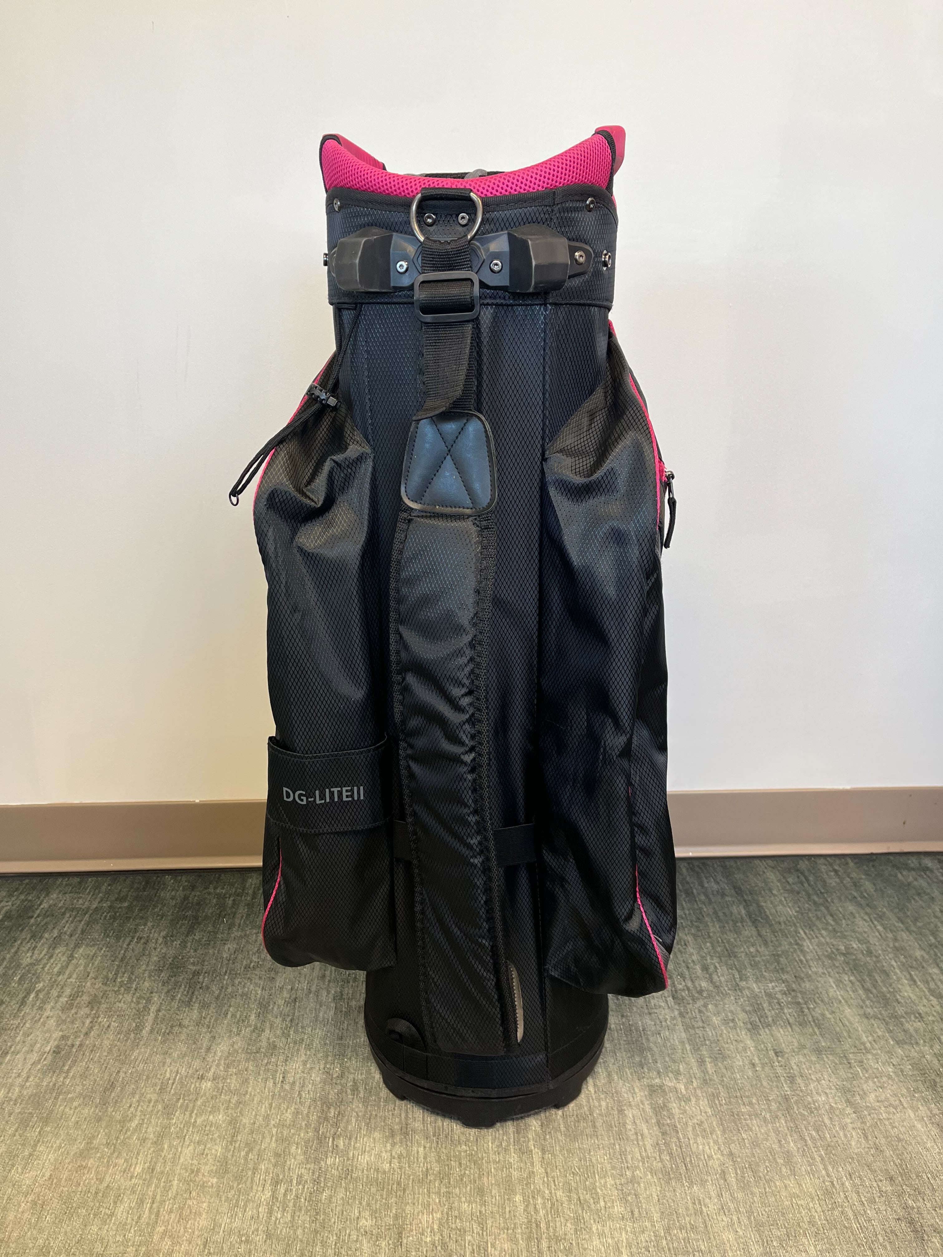 Datrek Women's Cart Bag Black/Pink with Strap and Rain Cover-Next Round