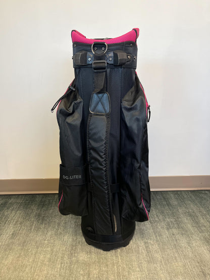 Datrek Women's Cart Bag Black/Pink with Strap and Rain Cover-Next Round