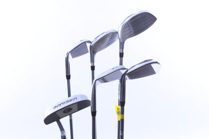 Used Us Kids Golf U/L 45 Grey/Blue Kids Set - Right-Handed - Driver, 4H, 7i,PW, 56*, Putter - Youth Flex-Next Round