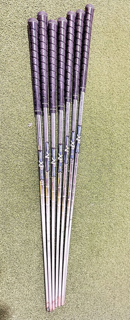 Lot of 7 Golf Shafts - Various Lengths, Flexes, and Brands-Next Round