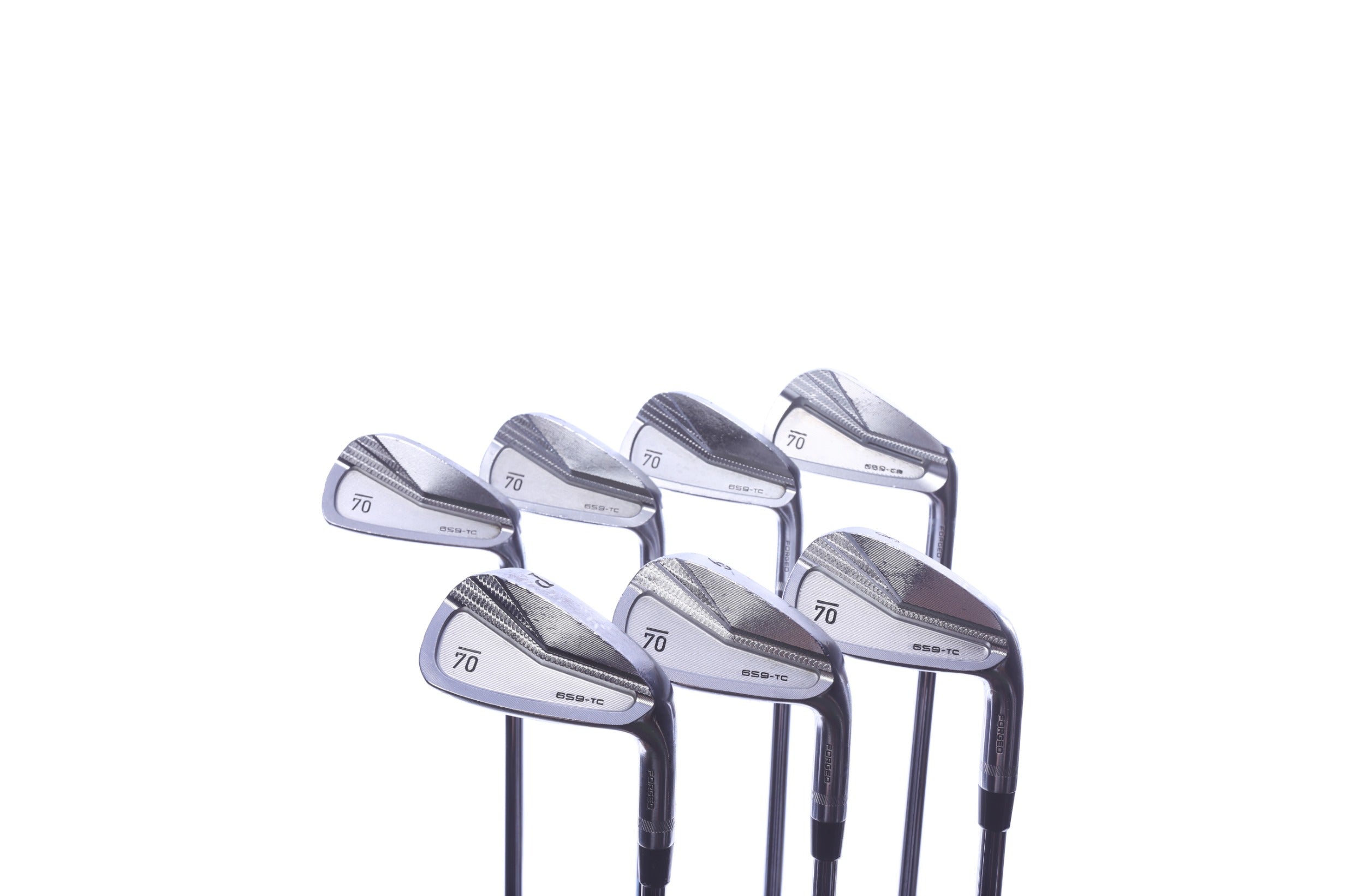 Used Sub 70 659 TC Forged Satin Iron Set - Right-Handed - 4-PW - Stiff Flex