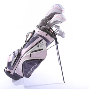 Used MaxFli Black Max Complete Set - Right-Handed - 1W, 3W, 5W, 4H, 5H, 6-PW, Putter - Ladies Flex-Next Round