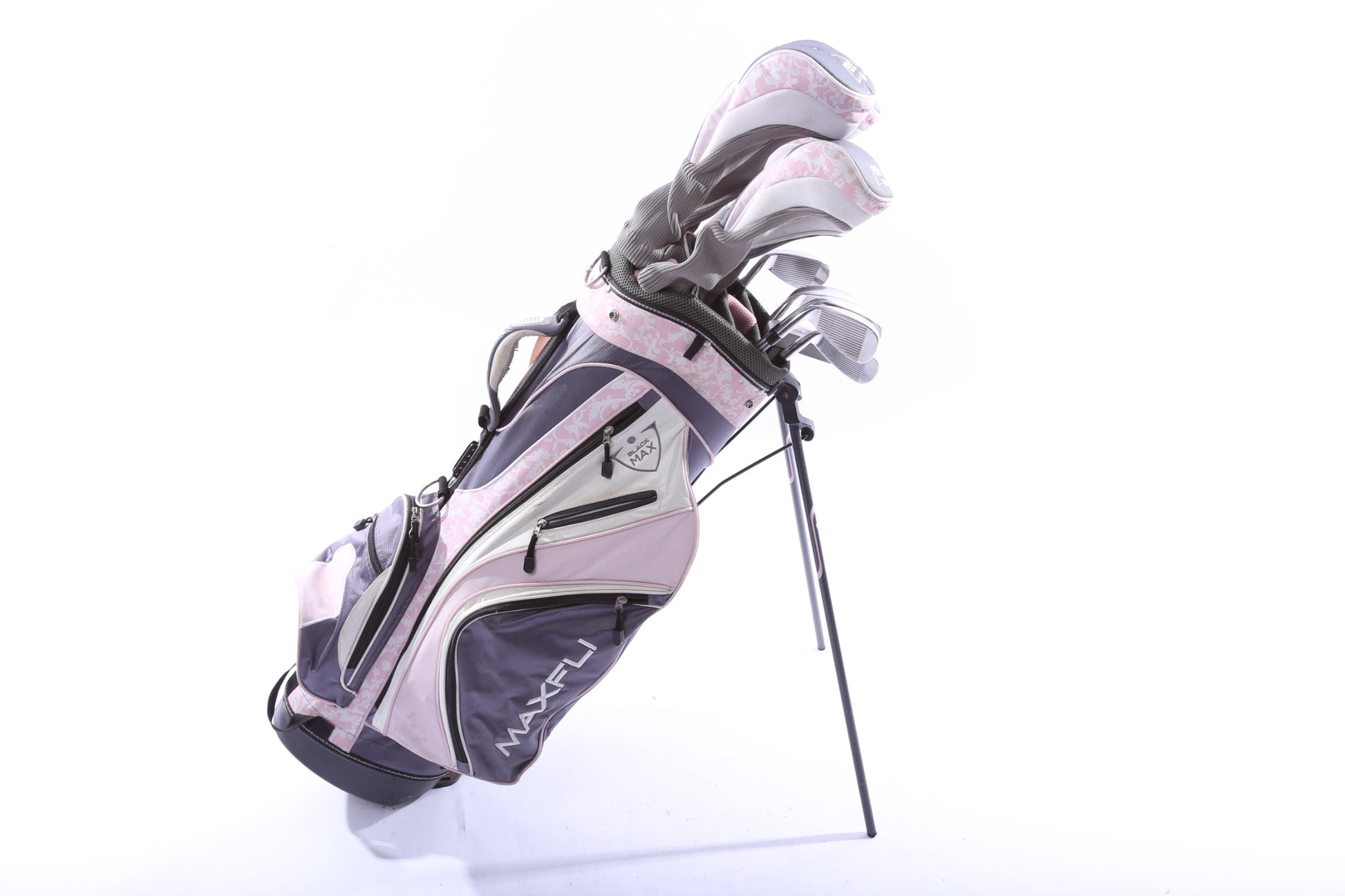 Used MaxFli Black Max Complete Set - Right-Handed - 1W, 3W, 5W, 4H, 5H, 6-PW, Putter - Ladies Flex-Next Round