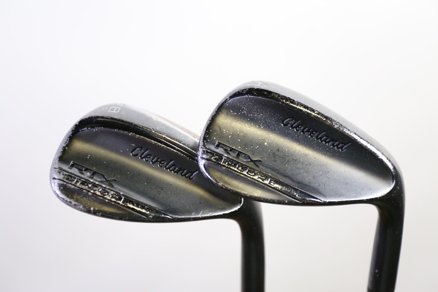 Used Cleveland RTX ZipCore Black Satin Mid Right-Handed Wedge Set 