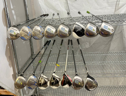 Wholesale Lot of 15 Golf Clubs - TaylorMade Assorted Ladies Fairway Woods-Next Round