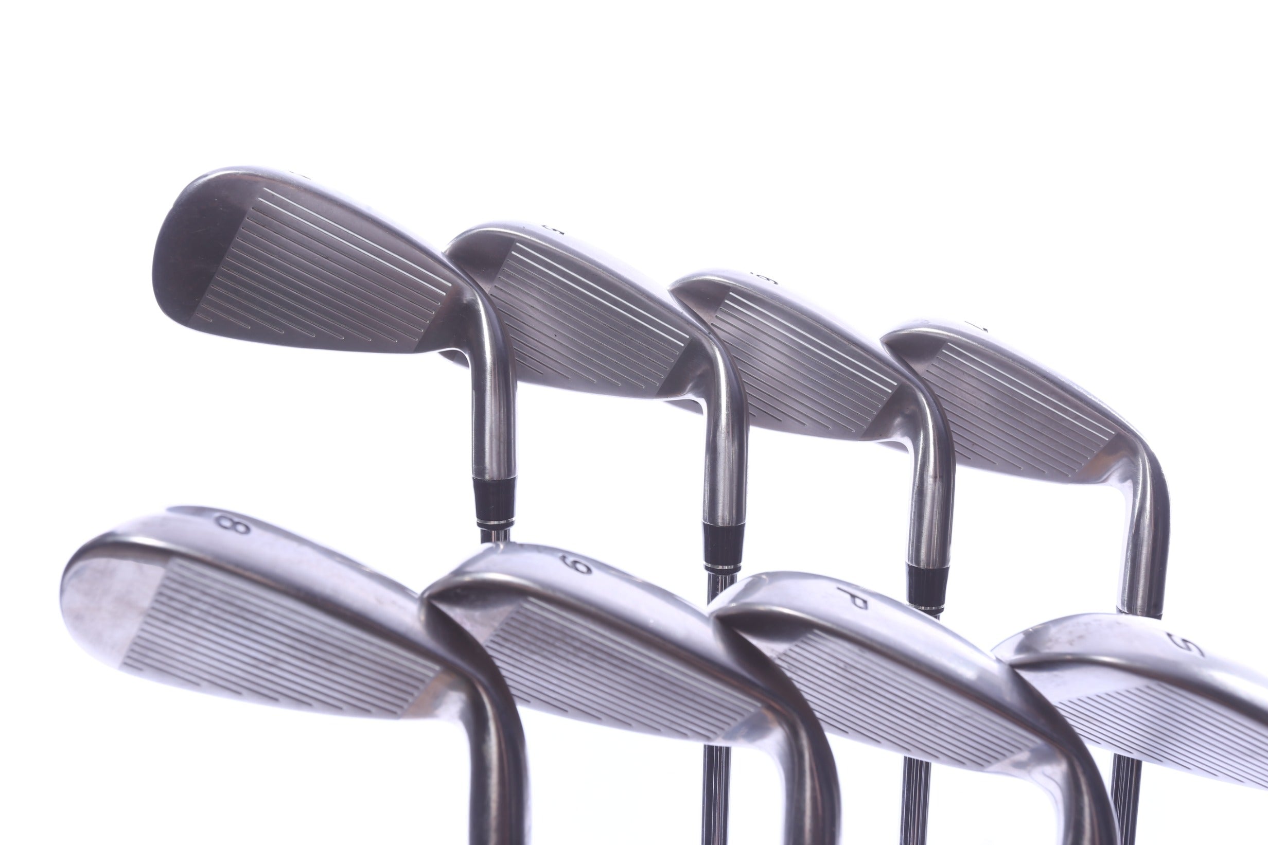 Used TaylorMade rac OS 2005 Iron Set - Left-Handed - 4-PW, SW - Regular Flex-Next Round