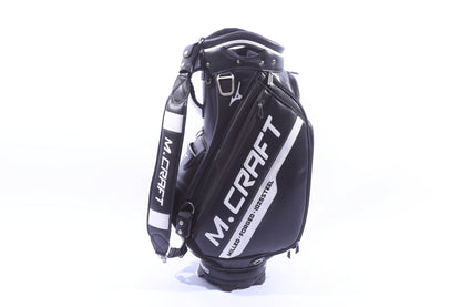 Used Mizuno All Other Models Black Staff Bag - 6-Way - 9 Pockets - Rain Cover Included-Next Round