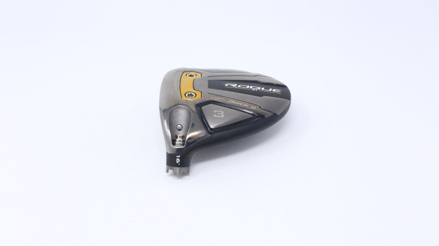 Used Callaway Rogue ST Max Draw 3-Wood - HEAD ONLY - Left-Handed - 16 Degrees-Next Round
