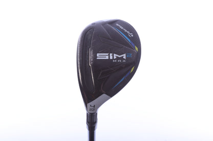Used TaylorMade SIM2 MAX Rescue 4H Hybrid - Left-Handed - 22 Degrees - Regular Flex