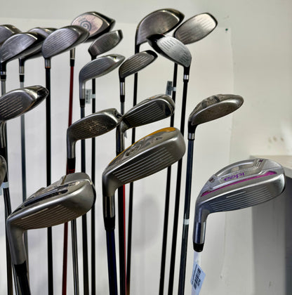 Wholesale Lot of 24 Drivers, Fairway Woods, and Hybrids. Assorted Brands.-Next Round