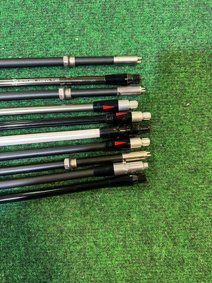 Wholesale Lot of 10 Assorted Fitting Club Graphite Shafts with Various Adaptors-Next Round