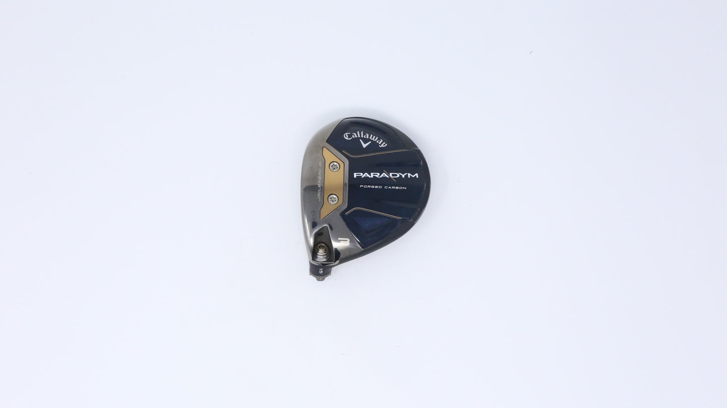 Used Callaway Paradym 3-Wood - HEAD ONLY - Left-Handed - 15 Degrees-Next Round
