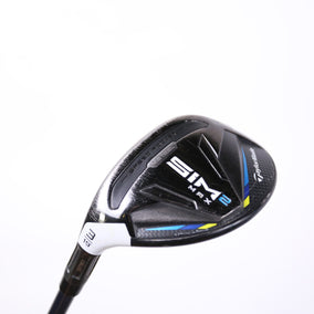 Used TaylorMade SIM2 MAX Rescue 3H Hybrid - Left-Handed - 19 Degrees - Stiff Flex-Next Round