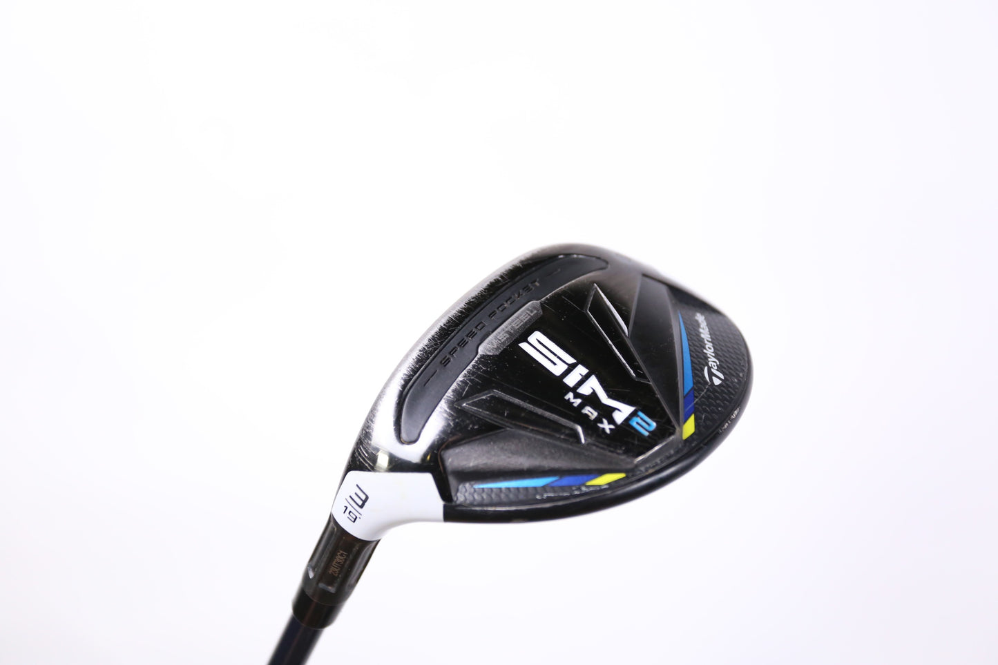 Used TaylorMade SIM2 MAX Rescue 3H Hybrid - Left-Handed - 19 Degrees - Stiff Flex-Next Round