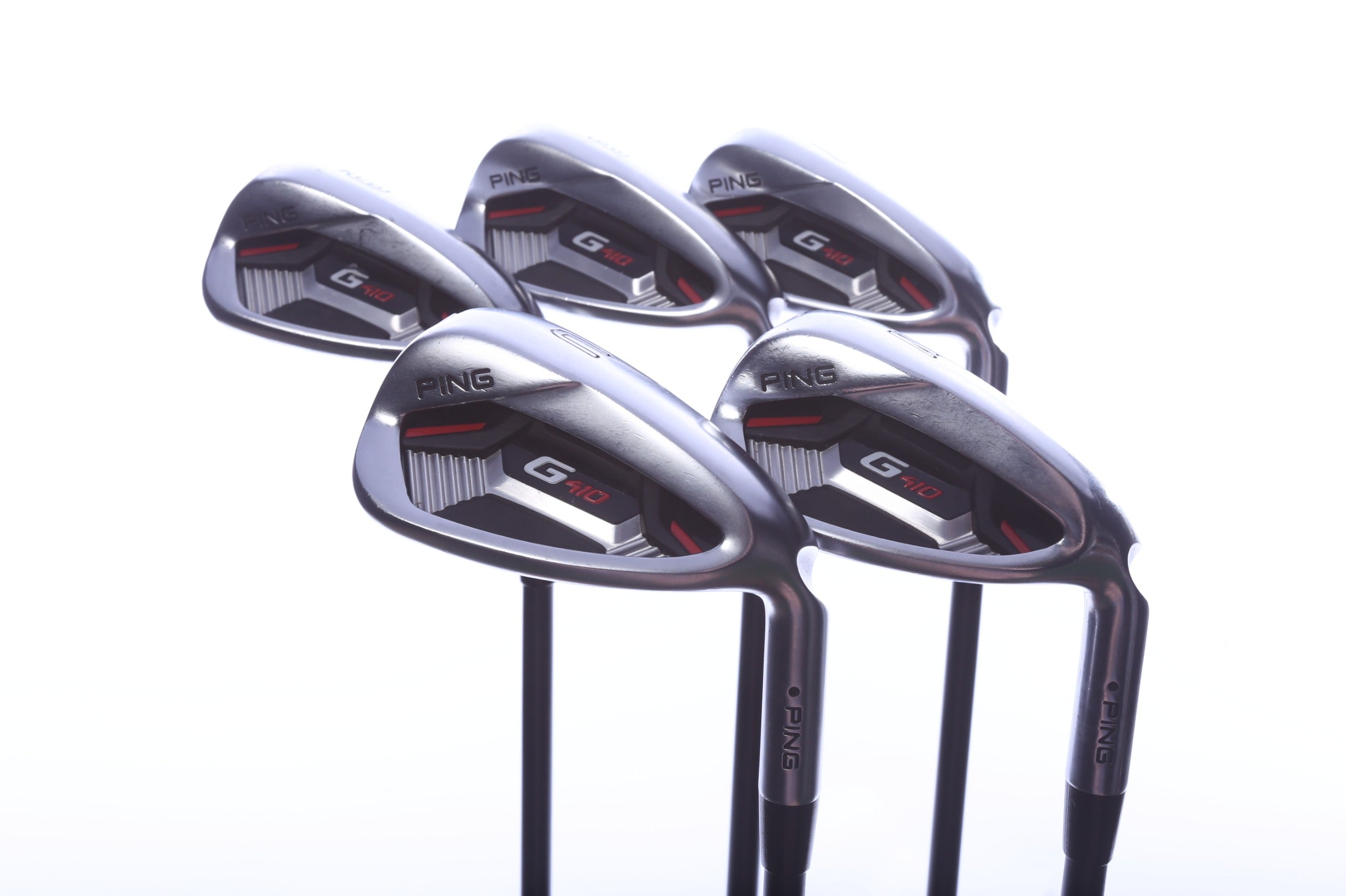 Used Ping G410 Iron Set - Right-Handed - 7-PW, UW - Soft Regular Flex