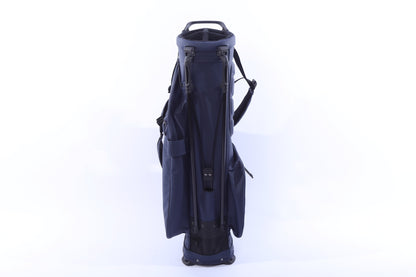 Used Mizuno Pro 4-Way Blue Stand Bag - 5-Way - 6 Pockets - Rain Cover Included-Next Round