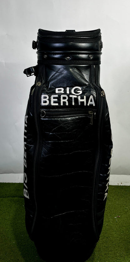 Big Bertha Callaway Staff Bag - 5 Dividers 5 Pockets- Black and White-Next Round