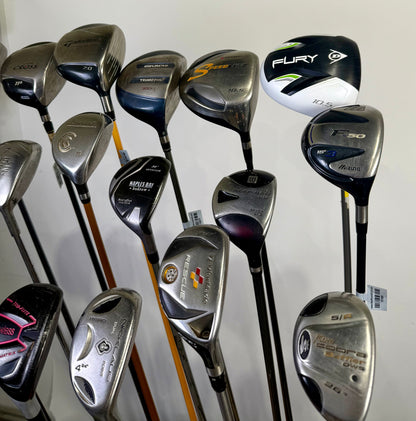 Wholesale Lot of 24 Golf Clubs - Drivers, Woods, Hybrids and Single Irons-Next Round