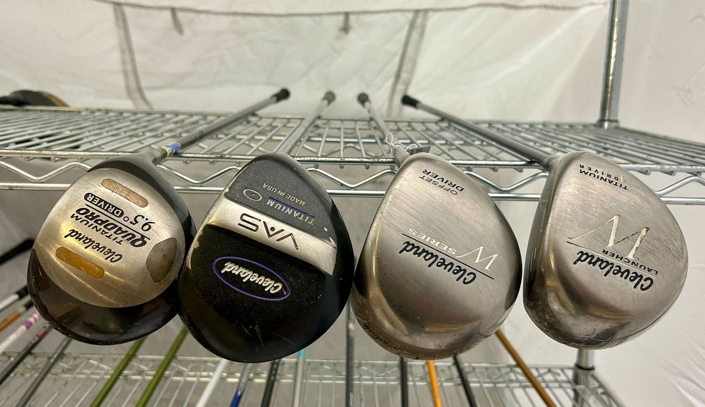 Wholesale Lot of 30 Golf Clubs - Cleveland Drives and Adams Hybrids-Next Round