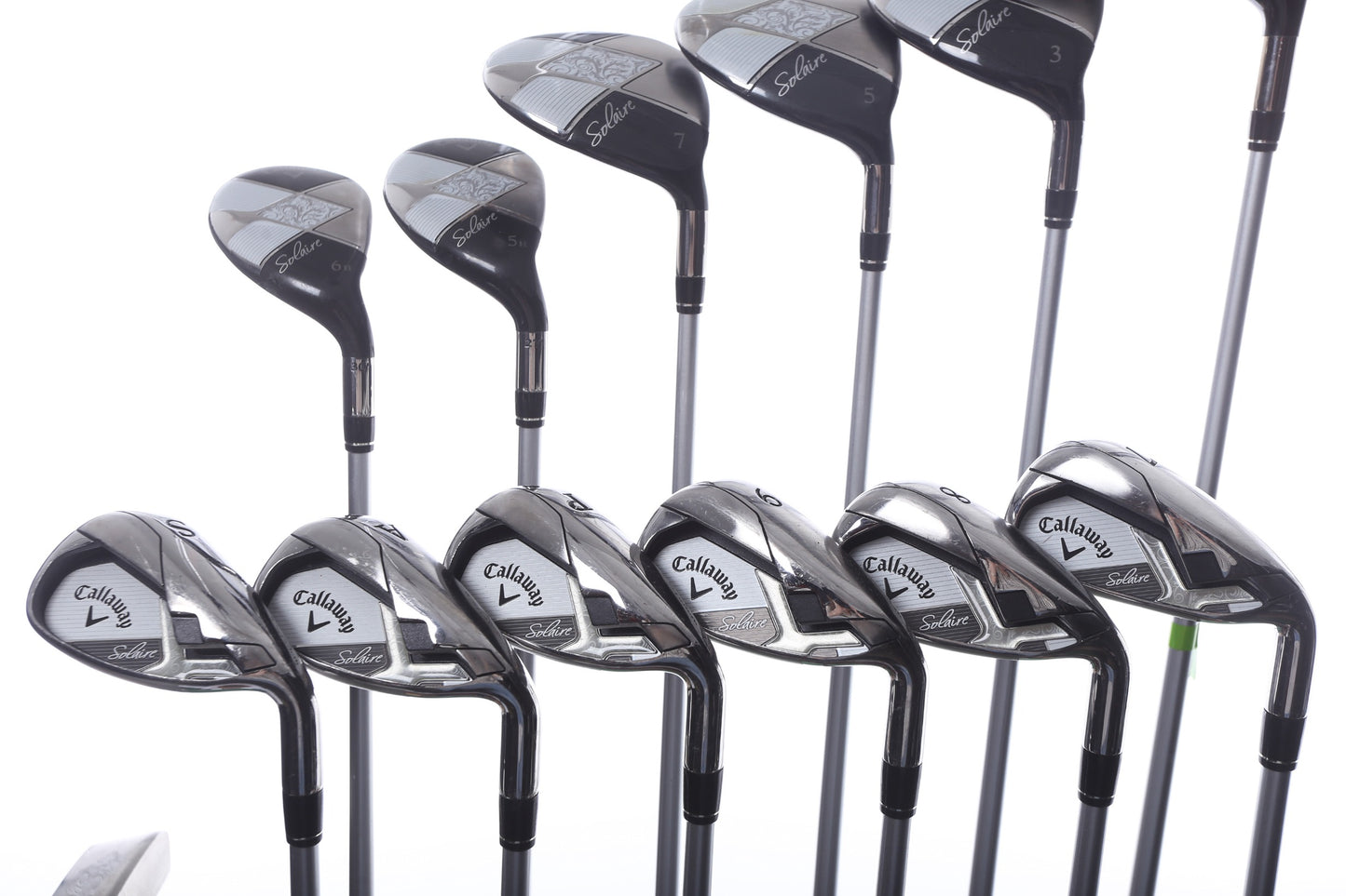 Used Callaway Solaire 13-Piece Coral Complete Set - Right-Handed - 1W, 3W, 5W, 7W, 5-6H, 7-SW, Putter - Ladies Flex-Next Round
