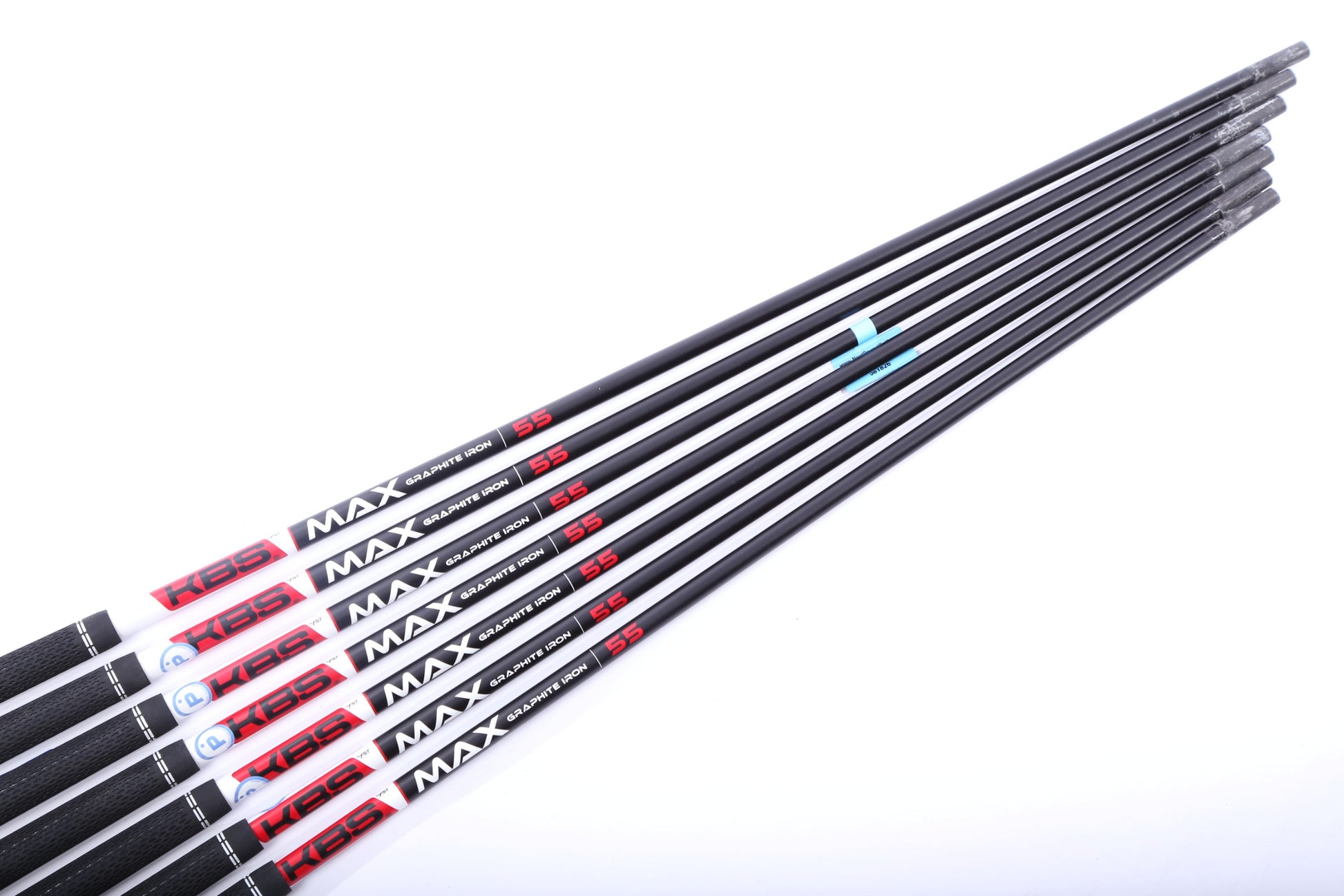 Used Kbs Max Graphite 55 Seniors Graphite Iron Shaft Set 32.5"-35"-Next Round