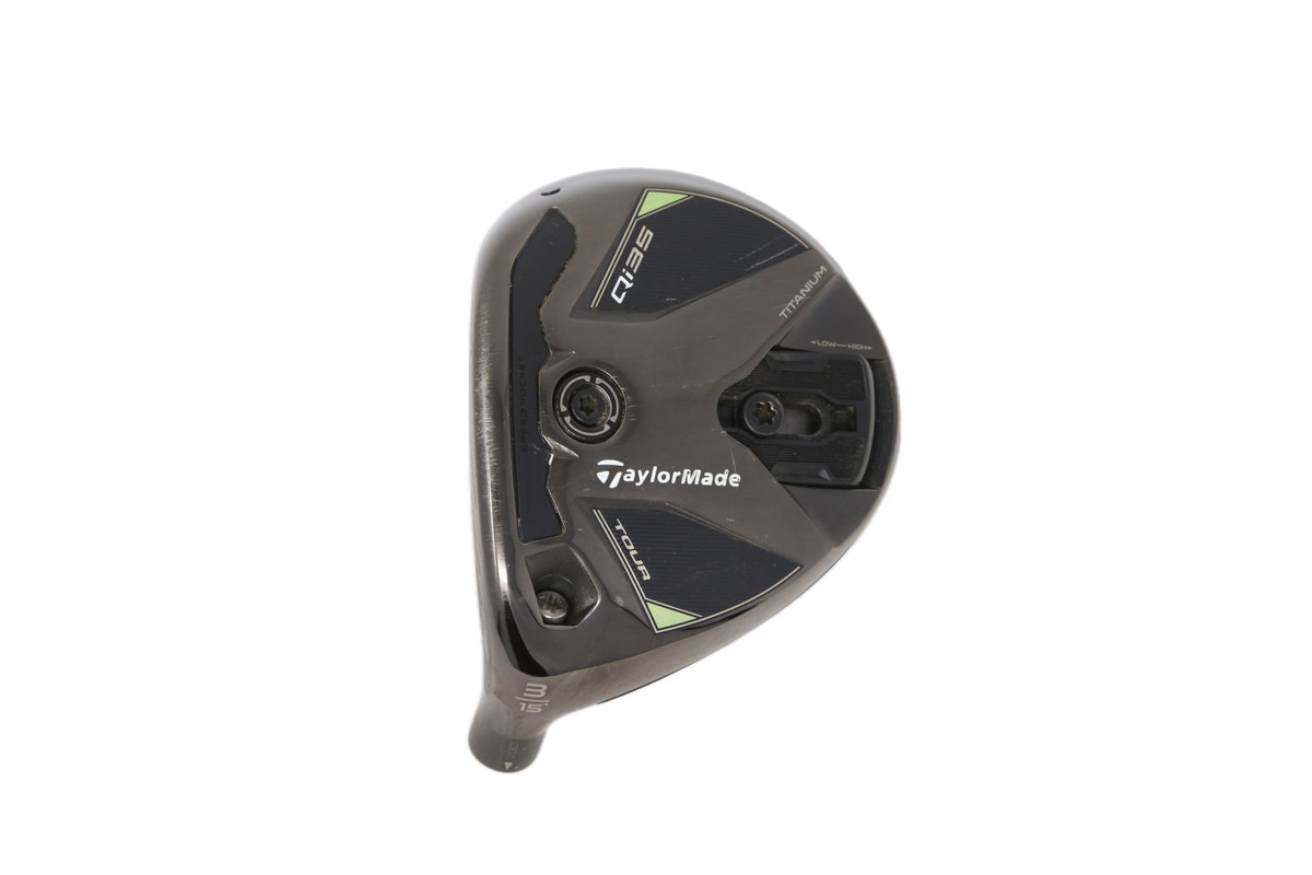 Used TaylorMade Qi35 Tour 3-Wood - HEAD ONLY - Left-Handed - 15 Degrees