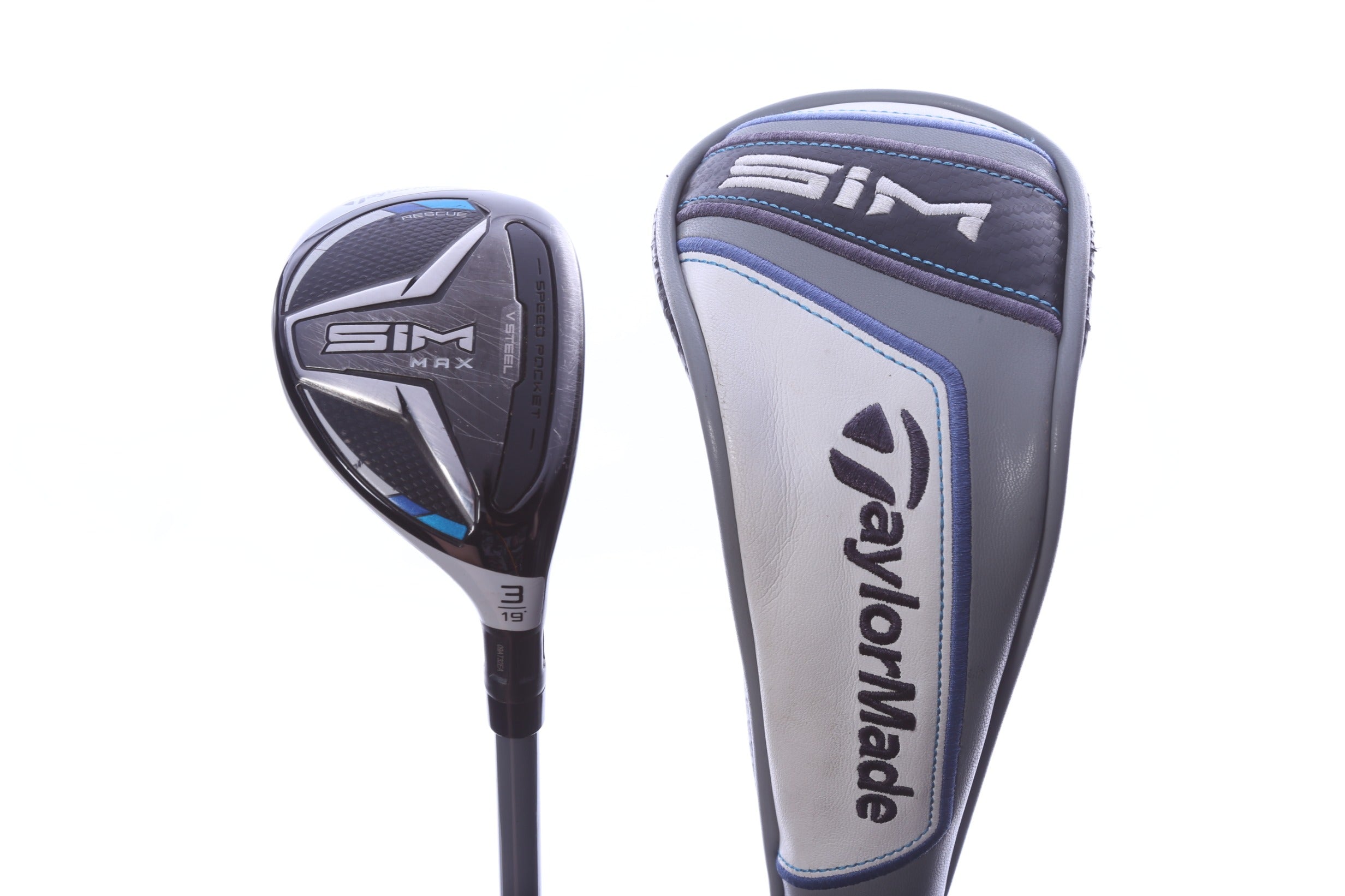 Used TaylorMade SIM MAX 3H Hybrid - Right-Handed - 19 Degrees - Extra Stiff Flex-Next Round
