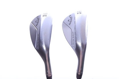 Used Callaway JAWS Forged Raw Wedge Set - Right-Handed - 54*, 58* - Wedge Flex