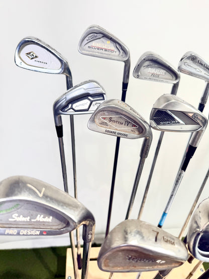 Wholesale Lot of 48 Golf Clubs - Right and Left-handed - Irons and Wedges-Next Round